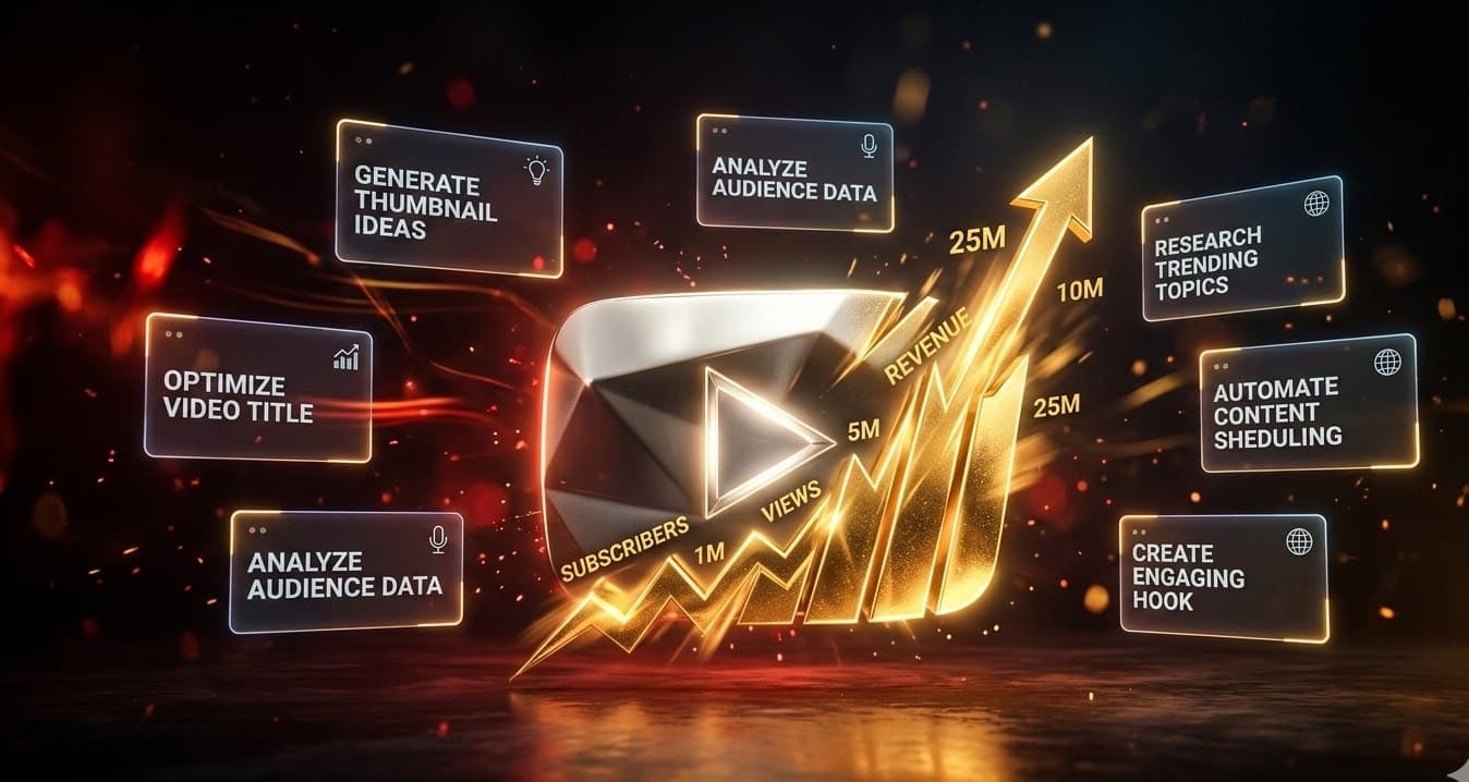 The 90-Day YouTube Monetization Playbook — 7 AI Prompts That Replace a $5K/Month Growth Team